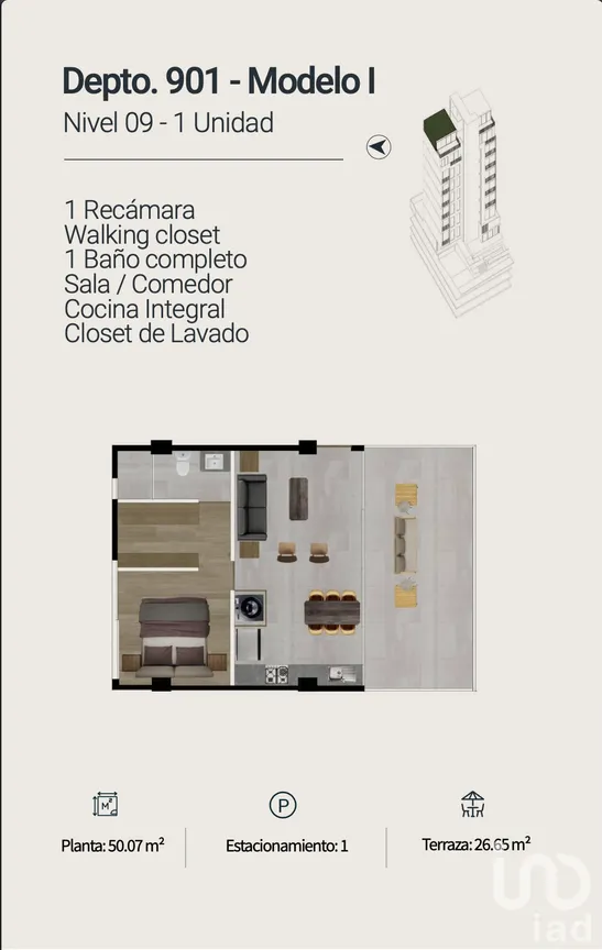 Departamento en Venta en Providencia 1a Secc, Guadalajara, Jalisco | NEX-276596 | iad México | Foto 19 de 20