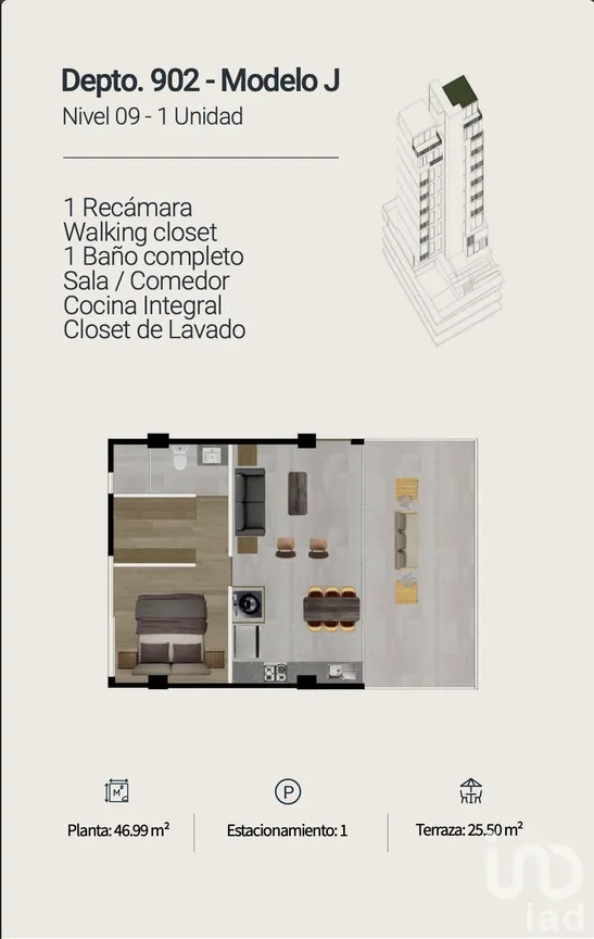 Departamento en Venta en Providencia 1a Secc, Guadalajara, Jalisco | NEX-276596 | iad México | Foto 20 de 20