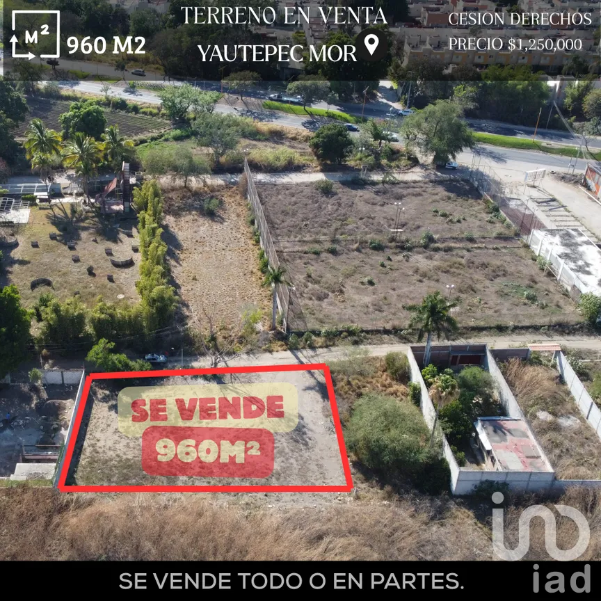 Terreno en Venta en Tabachines, Yautepec, Morelos | NEX-271699 | iad México | Foto 1 de 6