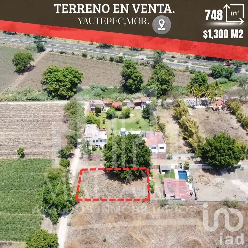 Terreno en Venta en Tabachines, Yautepec, Morelos | NEX-276959 | iad México | Foto 1 de 6