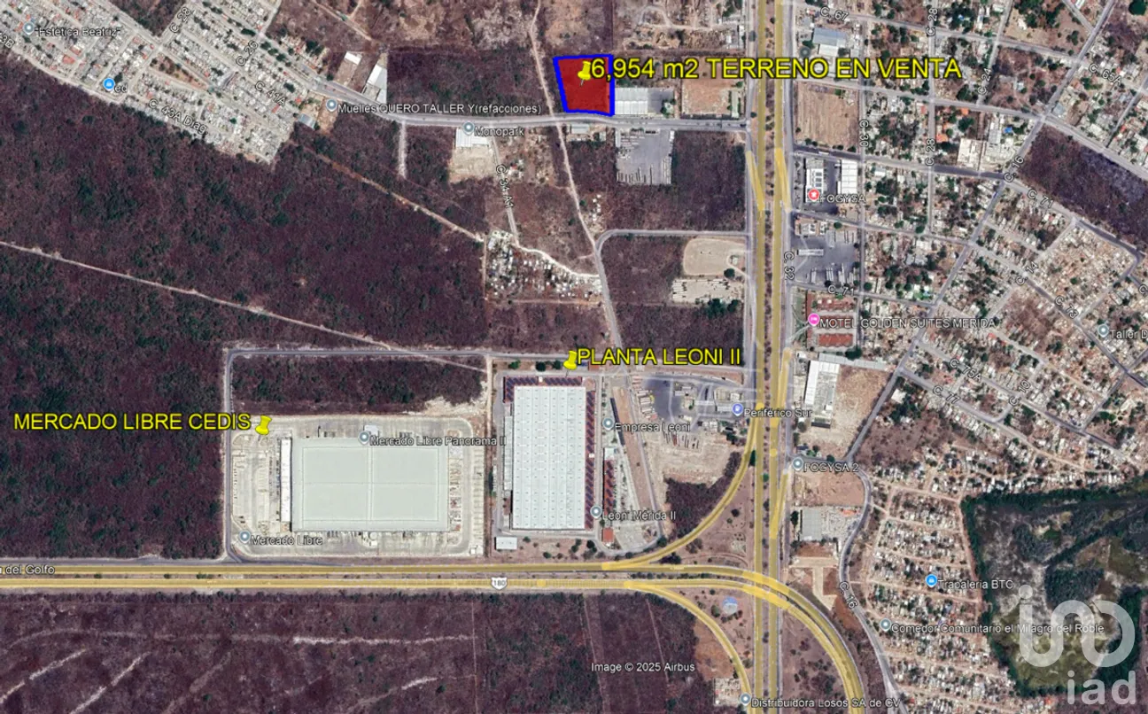 Terreno en Venta en El Roble Agrícola, Mérida, Yucatán | NEX-274965 | iad México | Foto 1 de 8