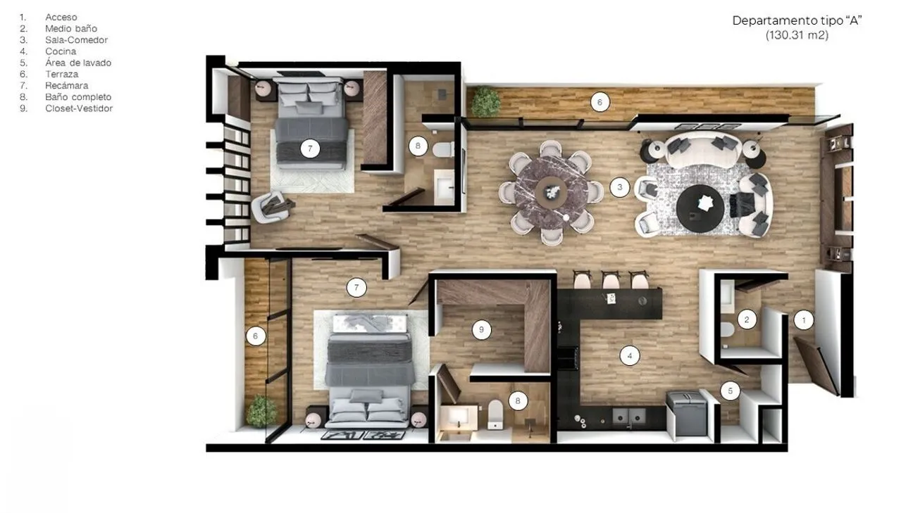 Departamento en Venta en San Ramon Norte, Mérida, Yucatán | NEX-277147 | iad México | Foto 16 de 17