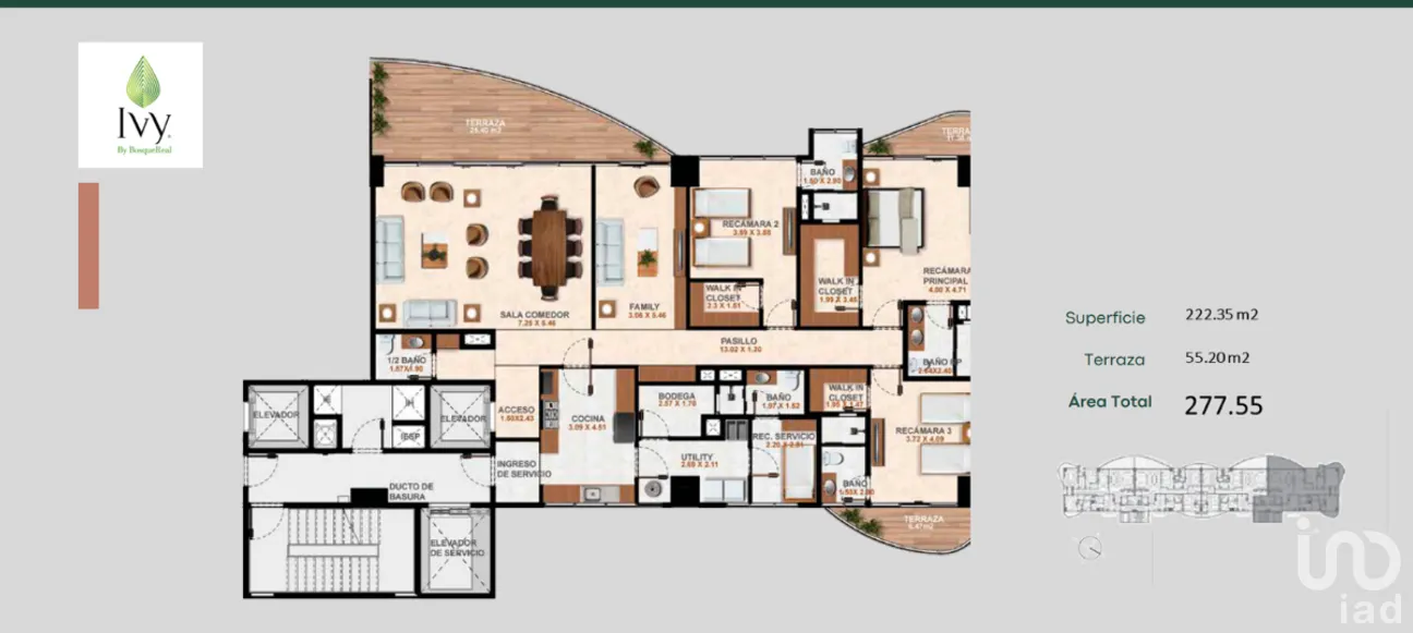 Departamento en Venta en Bosque Real, Huixquilucan, Estado de México | NEX-274522 | iad México | Foto 3 de 21