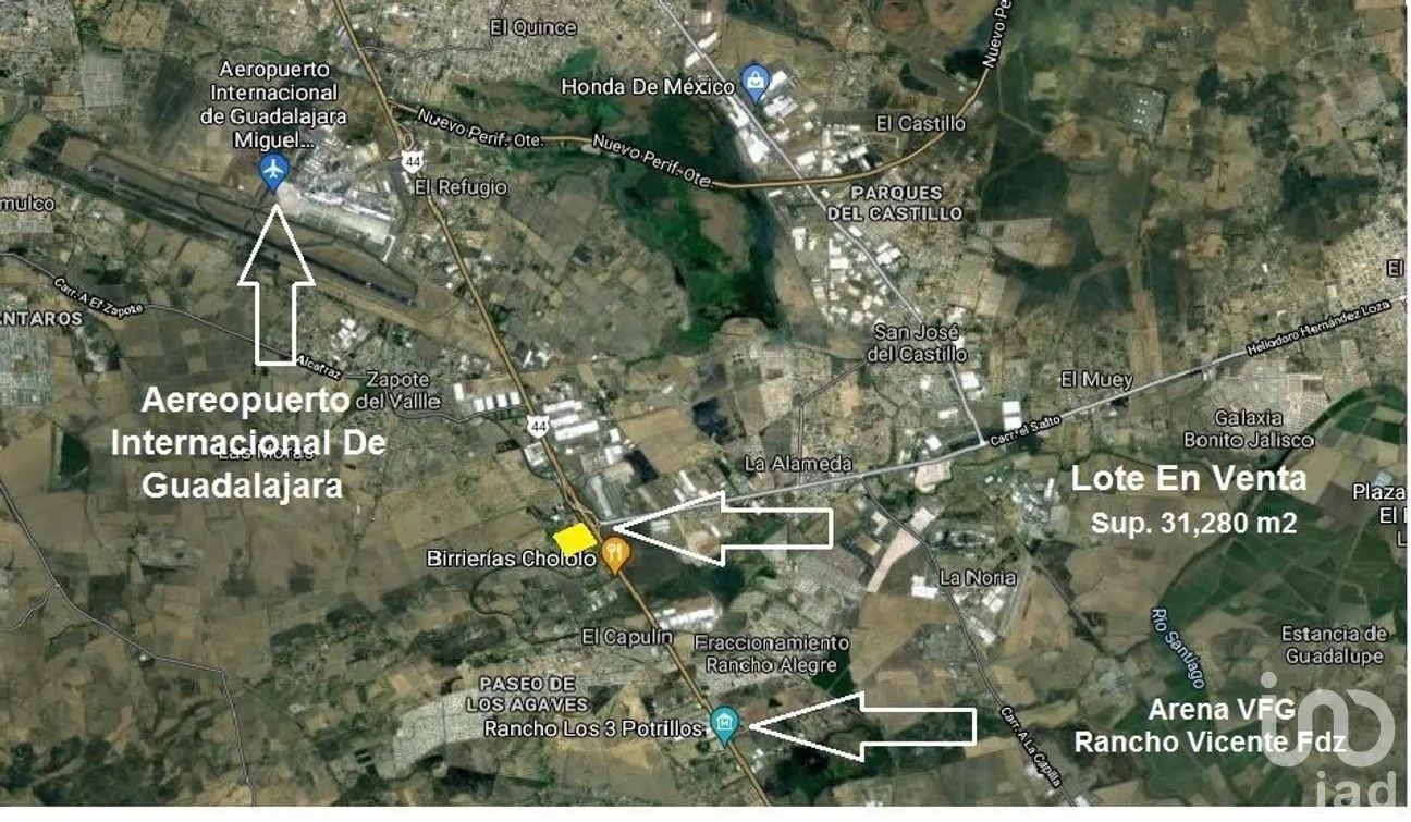 Terreno en Venta en Santa Cruz Del Valle, Tlajomulco de Zúñiga, Jalisco | NEX-278911 | iad México | Foto 2 de 14