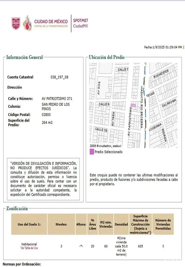Terreno en Venta en San Pedro de los Pinos, Benito Juárez, Ciudad de México | NEX-282979 | iad México | Foto 1 de 6