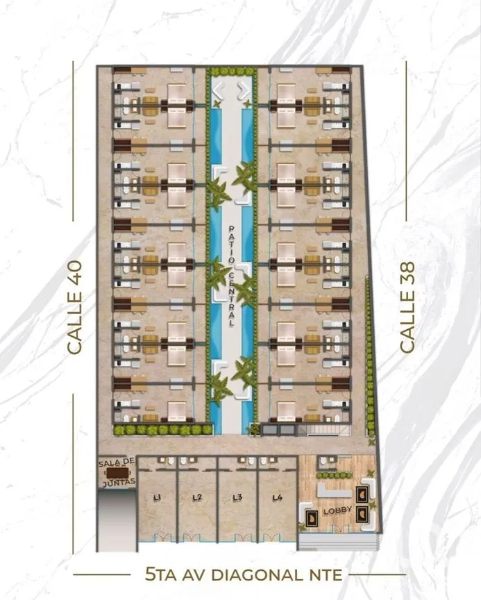 Departamento en Venta en Playa del Carmen Centro, Solidaridad, Quintana Roo | NEX-226658 | iad México | Foto 19 de 20