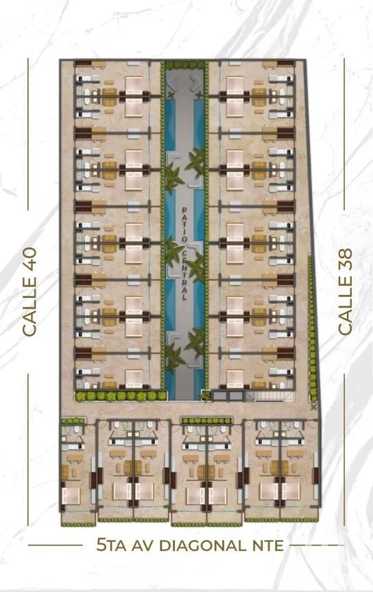 Departamento en Venta en Playa del Carmen Centro, Solidaridad, Quintana Roo | NEX-226658 | iad México | Foto 20 de 20