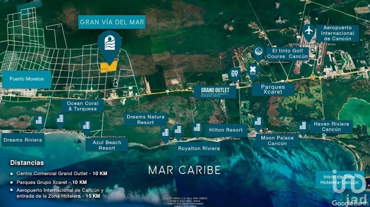 Terreno en Venta en Puerto Morelos, Puerto Morelos, Quintana Roo | NEX-226663 | iad México | Foto 2 de 7