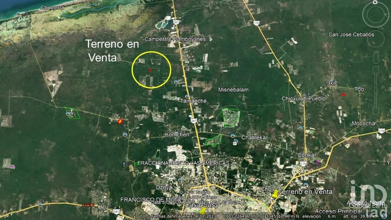 Terreno en Venta en San Ignacio, Progreso, Yucatán | NEX-271252 | iad México | Foto 1 de 3