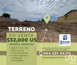NEX-275091 - Terreno en Venta en Misión del Mar II, CP 22715, Baja California.