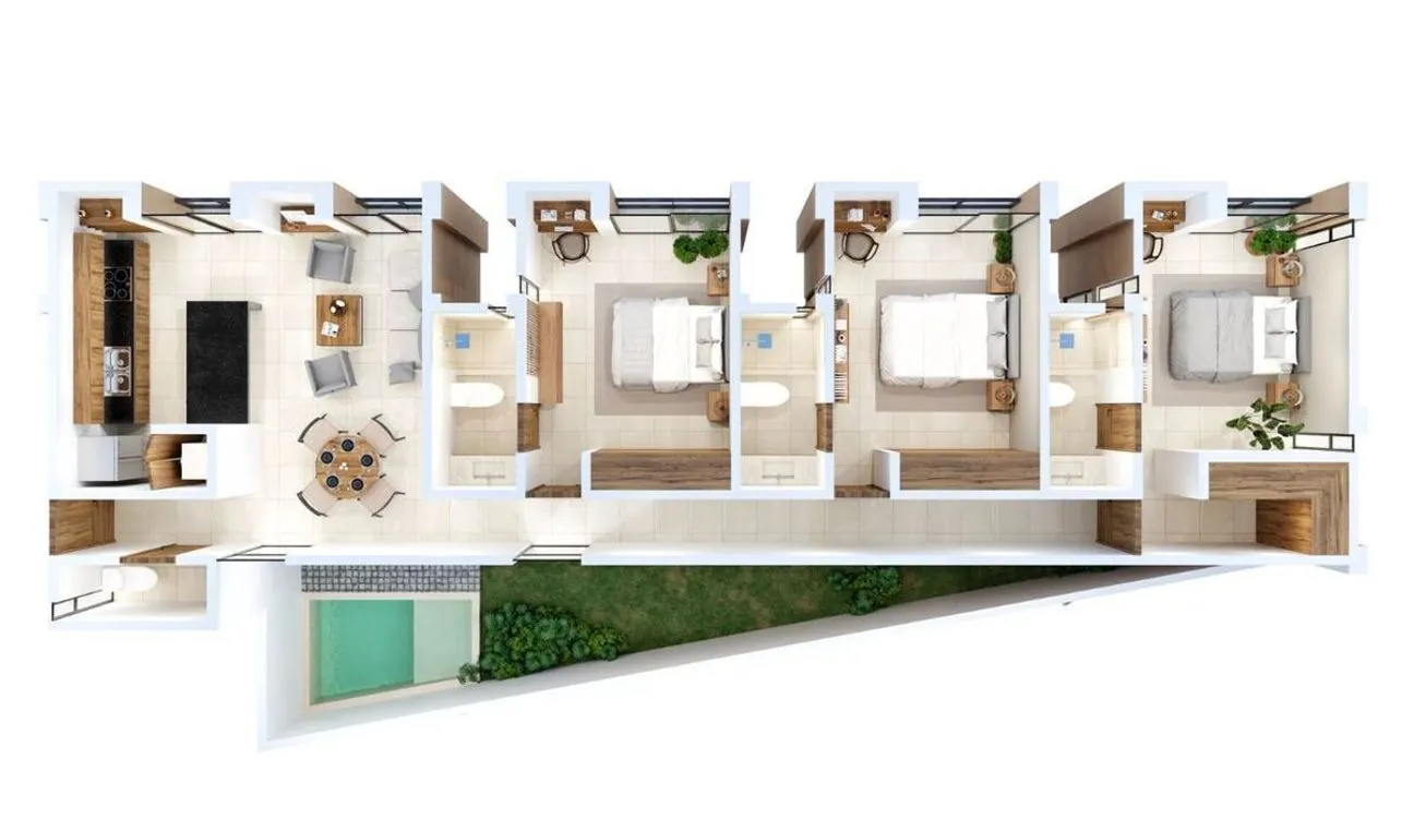 Departamento en Venta en Santa Gertrudis Copo, Mérida, Yucatán | NEX-228916 | iad México | Foto 11 de 12