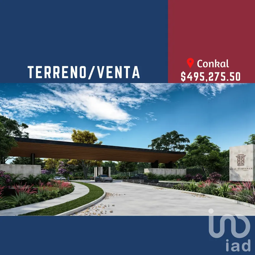 Terreno en Venta en Conkal, Conkal, Yucatán | NEX-230359 | iad México | Foto 1 de 8