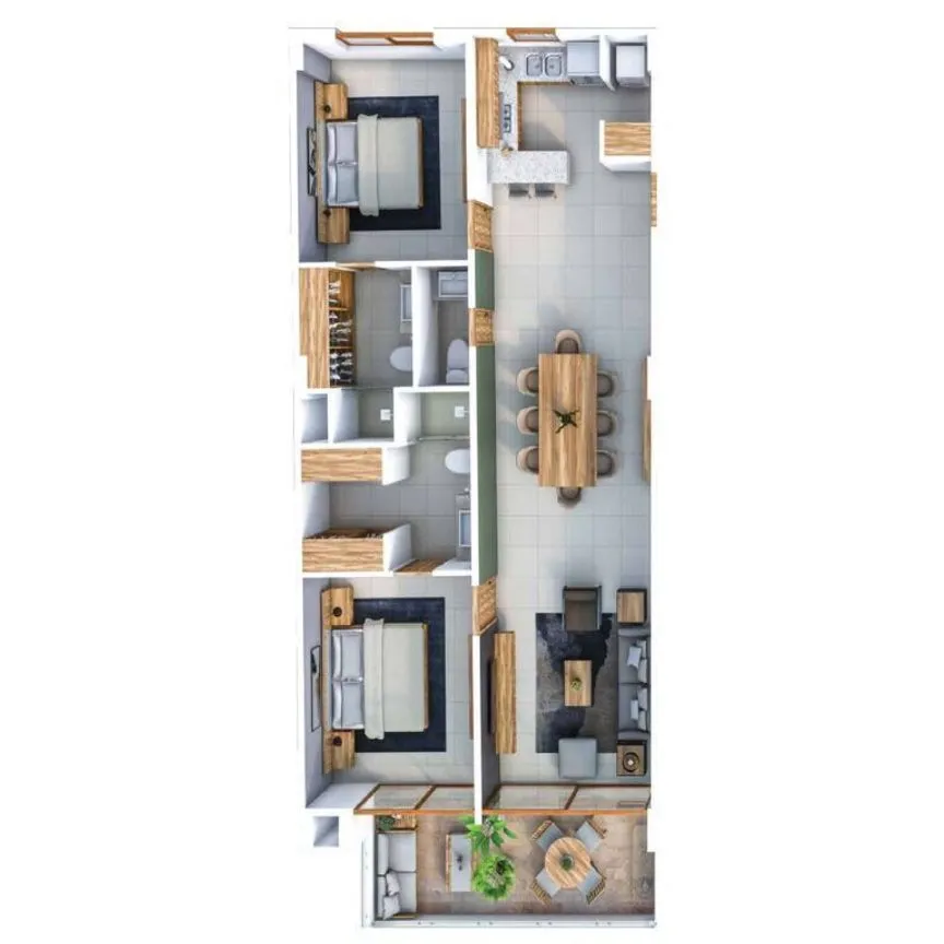 Departamento en Renta en Altabrisa, Mérida, Yucatán | NEX-230361 | iad México | Foto 17 de 19