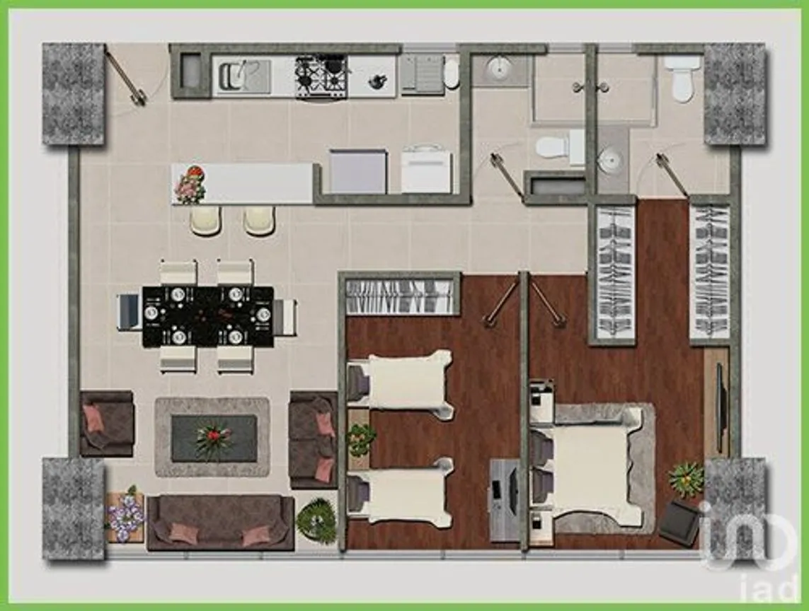 Departamento en Venta en Santa Cruz Atoyac, Benito Juárez, Ciudad de México | NEX-230368 | iad México | Foto 3 de 12