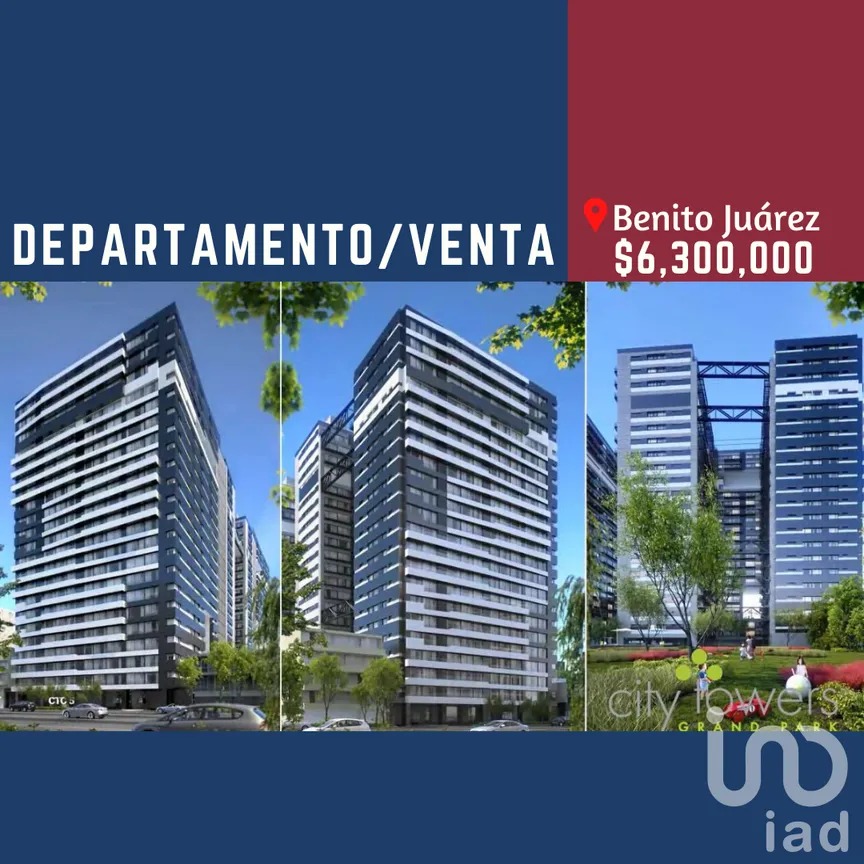 Departamento en Venta en Xoco, Benito Juárez, Ciudad de México | NEX-230369 | iad México | Foto 1 de 9