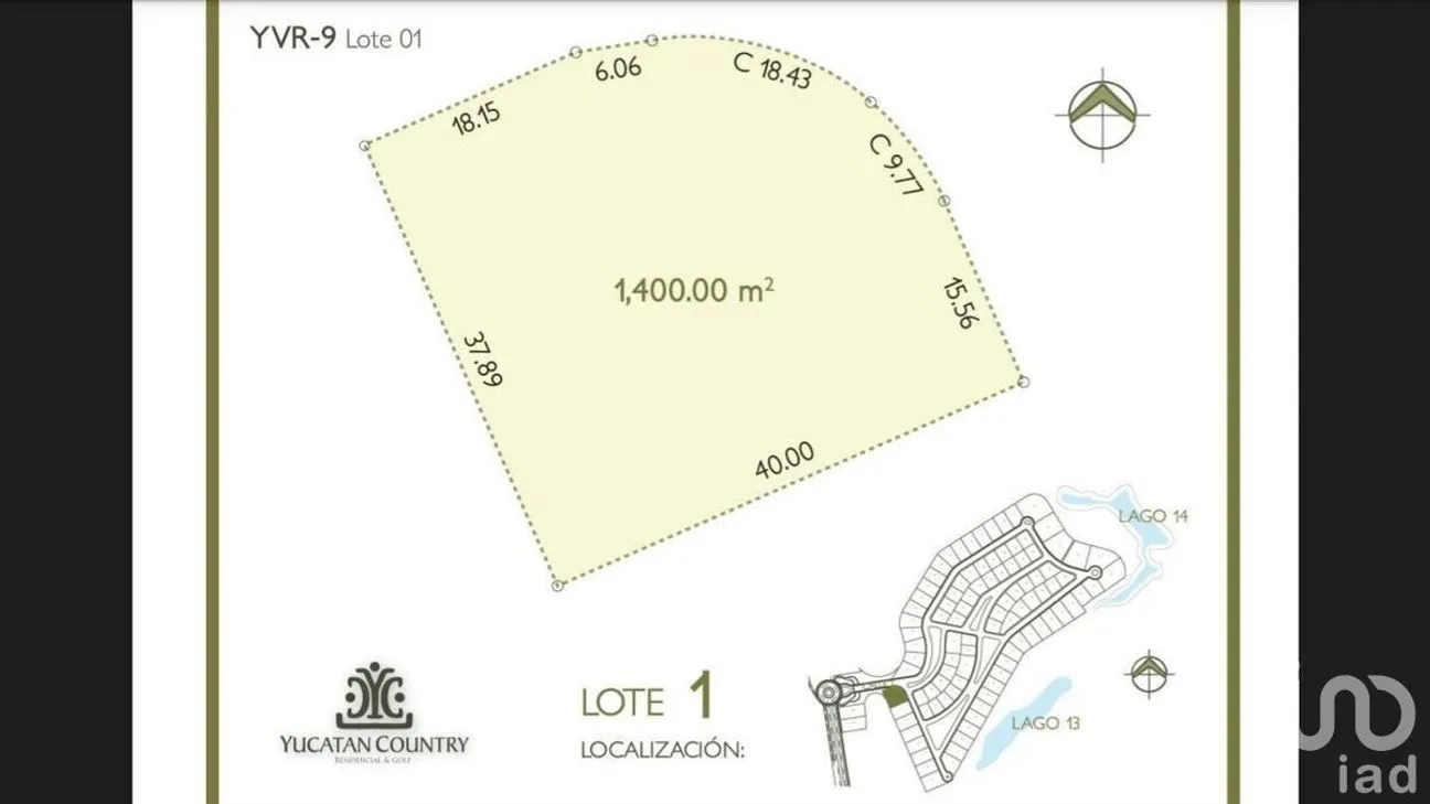 Terreno en Venta en Yucatán Country Club, Mérida, Yucatán | NEX-230642 | iad México | Foto 1 de 9