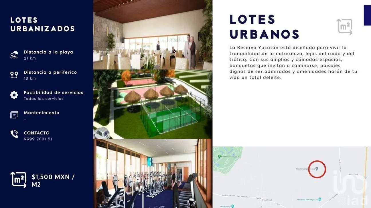 Terreno en Venta en Conkal, Conkal, Yucatán | NEX-230657 | iad México | Foto 3 de 3