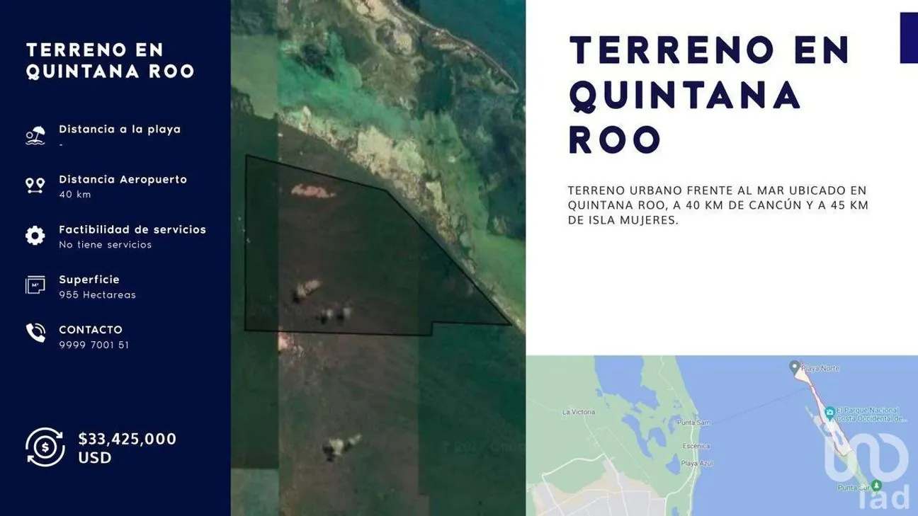 Terreno en Venta en Punta Sam, Benito Juárez, Quintana Roo | NEX-230659 | iad México | Foto 2 de 2