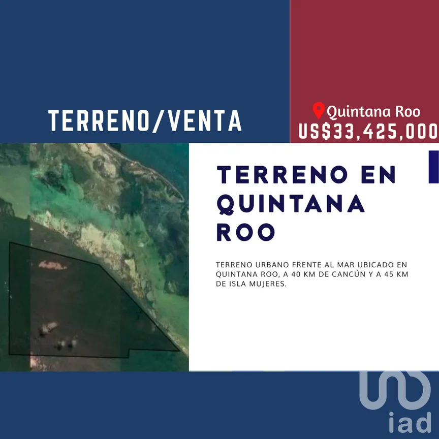 Terreno en Venta en Punta Sam, Benito Juárez, Quintana Roo | NEX-230659 | iad México | Foto 1 de 2