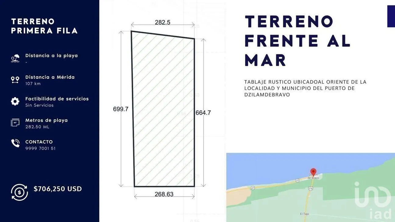 Terreno en Venta en Dzilam de Bravo, Dzilam de Bravo, Yucatán | NEX-230661 | iad México | Foto 2 de 3