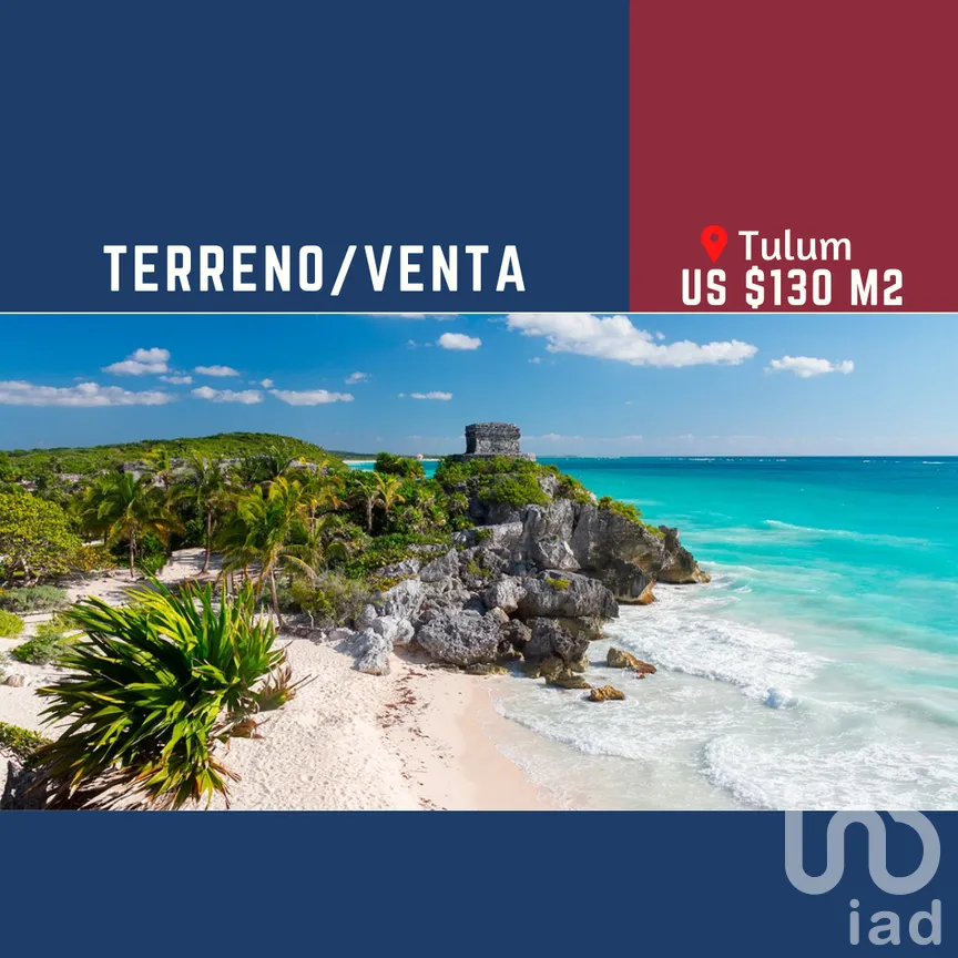Terreno en Venta en Tulum Centro, Tulum, Quintana Roo | NEX-276677 | iad México | Foto 1 de 12