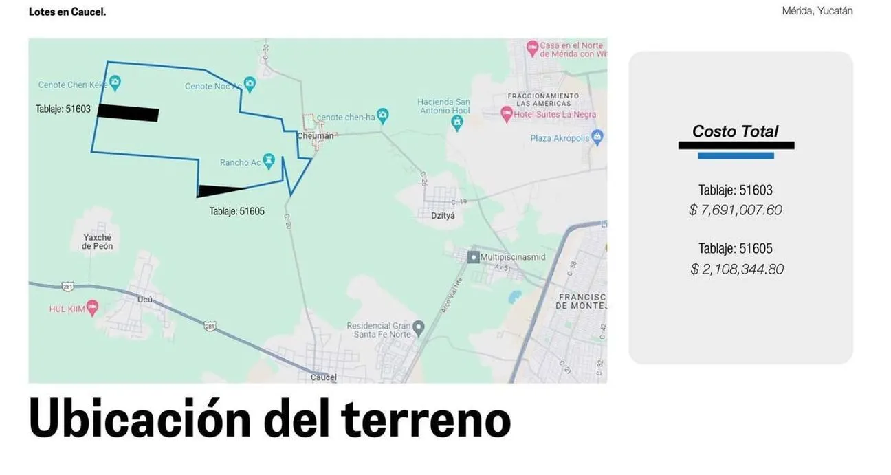 Terreno en Venta en Caucel, Mérida, Yucatán | NEX-276761 | iad México | Foto 2 de 7