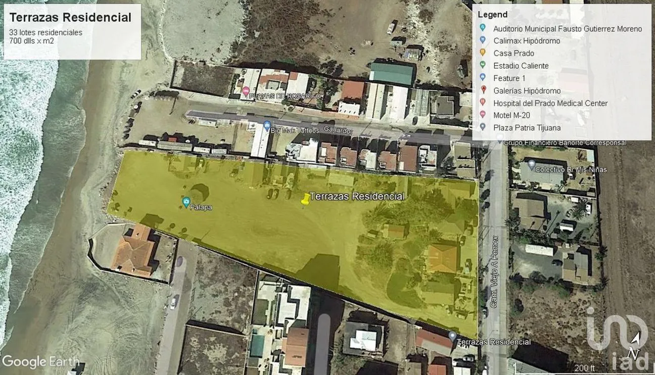 Terreno en Venta en Obrera, Playas de Rosarito, Baja California | NEX-282474 | iad México | Foto 1 de 17