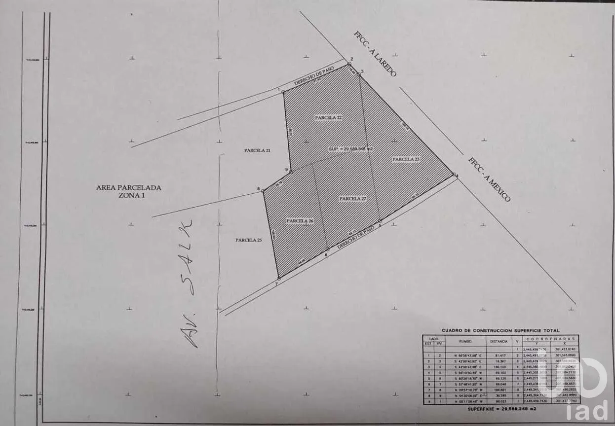 Terreno en Venta en El Aguaje, San Luis Potosí, San Luis Potosí | NEX-274732 | iad México | Foto 1 de 1