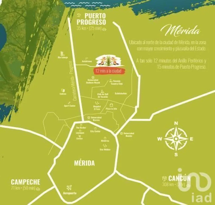 Terreno en Venta en Tamanché, Mérida, Yucatán | NEX-232273 | iad México | Foto 12 de 12