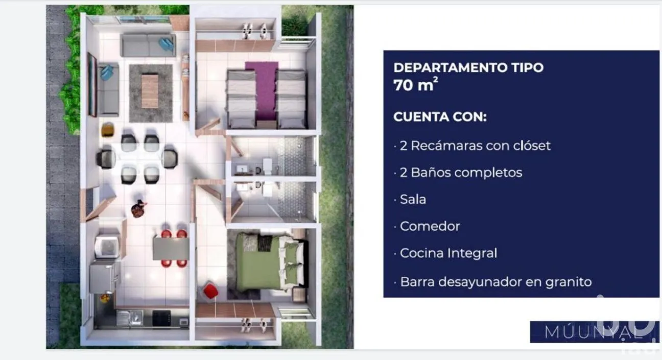 Departamento en Venta en Temozon Norte, Mérida, Yucatán | NEX-232347 | iad México | Foto 7 de 7