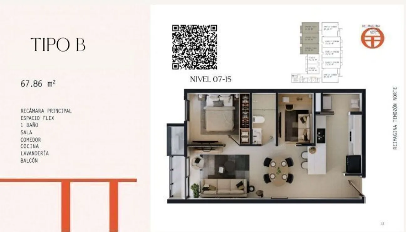 Departamento en Venta en Temozon Norte, Mérida, Yucatán | NEX-232357 | iad México | Foto 19 de 26