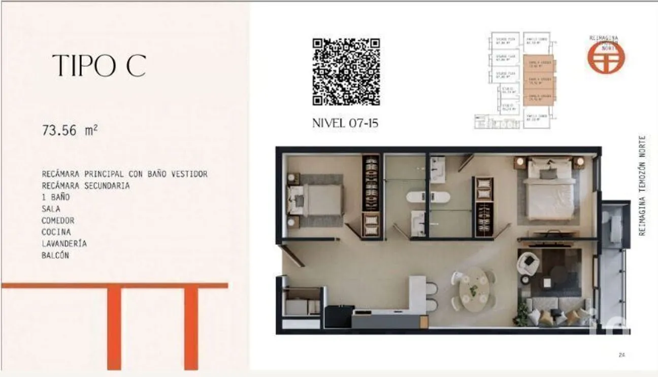 Departamento en Venta en Temozon Norte, Mérida, Yucatán | NEX-232357 | iad México | Foto 22 de 26