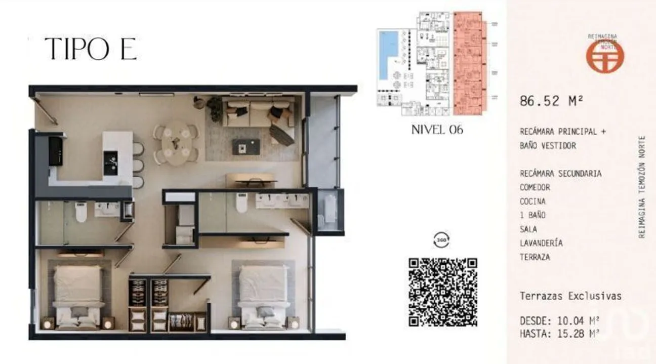 Departamento en Venta en Temozon Norte, Mérida, Yucatán | NEX-232357 | iad México | Foto 23 de 26