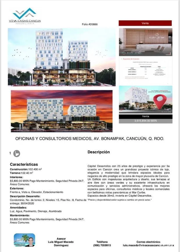 Oficina en Venta en Zona Hotelera, Benito Juárez, Quintana Roo | NEX-280207 | iad México | Foto 14 de 16
