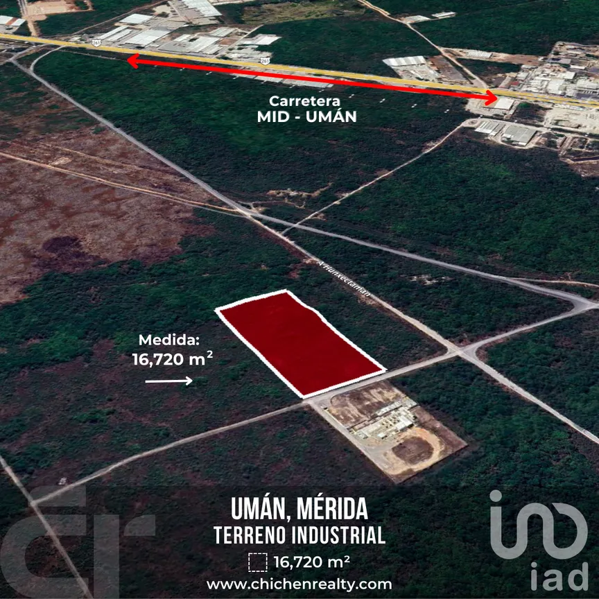 Terreno en Venta en Ciudad Industrial, Umán, Yucatán | NEX-232580 | iad México | Foto 1 de 3