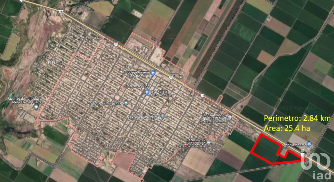 Terreno en Venta en Gral. Juan José Ríos, Guasave, Sinaloa | NEX-281548 | iad México | Foto 1 de 1