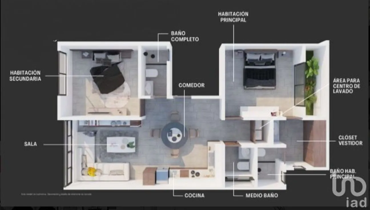 Departamento en Venta en Temozon Norte, Mérida, Yucatán | NEX-228518 | iad México | Foto 8 de 8