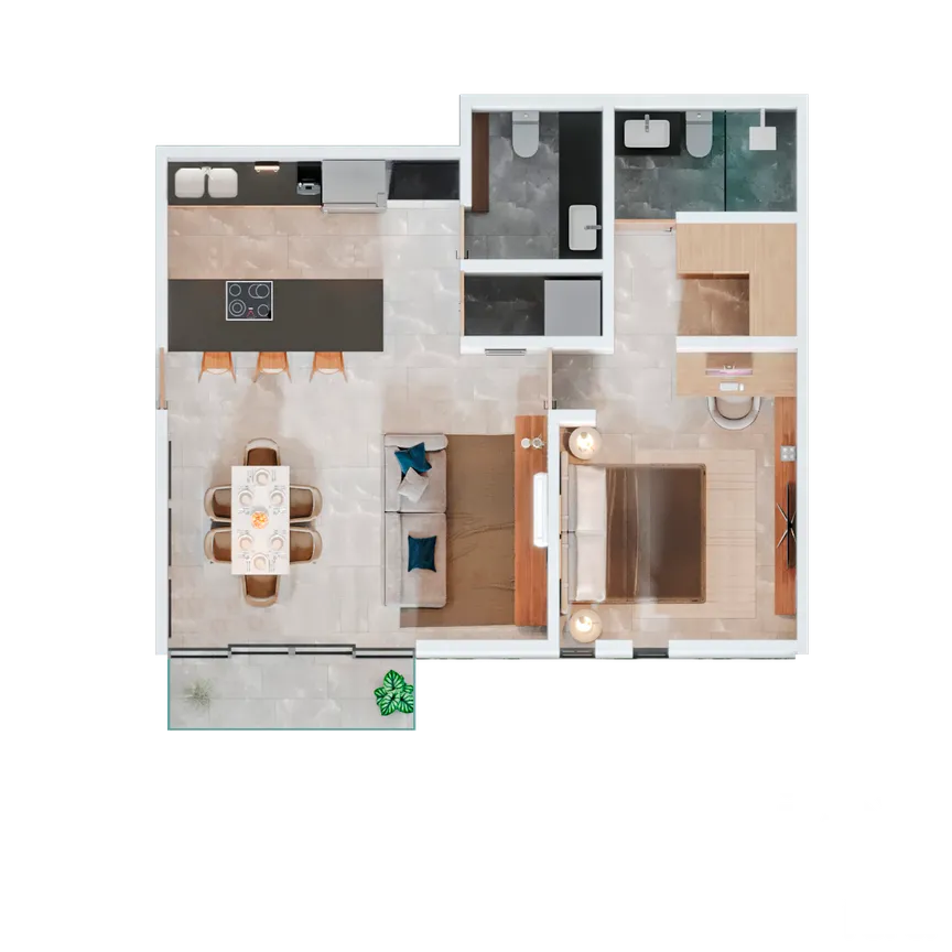 Departamento en Venta en Temozon Norte, Mérida, Yucatán | NEX-227412 | iad México | Foto 5 de 10