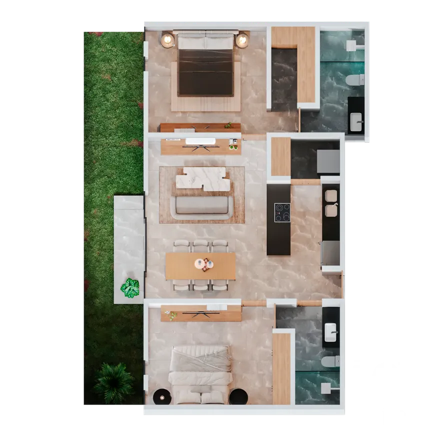 Departamento en Venta en Temozon Norte, Mérida, Yucatán | NEX-227412 | iad México | Foto 7 de 10