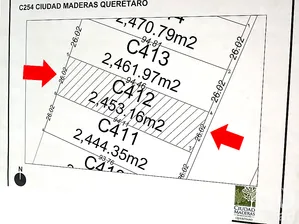 NEX-294676 - Terreno en Venta en Ciudad Maderas Residencial Querétaro, CP 76246, Querétaro.