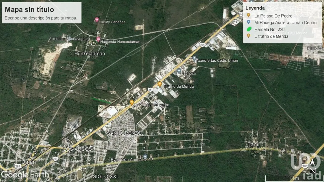 Terreno en Venta en Centro Umán, Umán, Yucatán | NEX-270644 | iad México | Foto 3 de 5