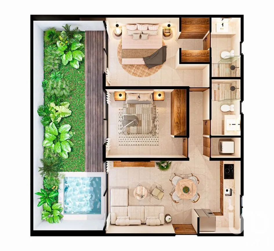 Departamento en Venta en Dzityá, Mérida, Yucatán | NEX-270701 | iad México | Foto 6 de 8