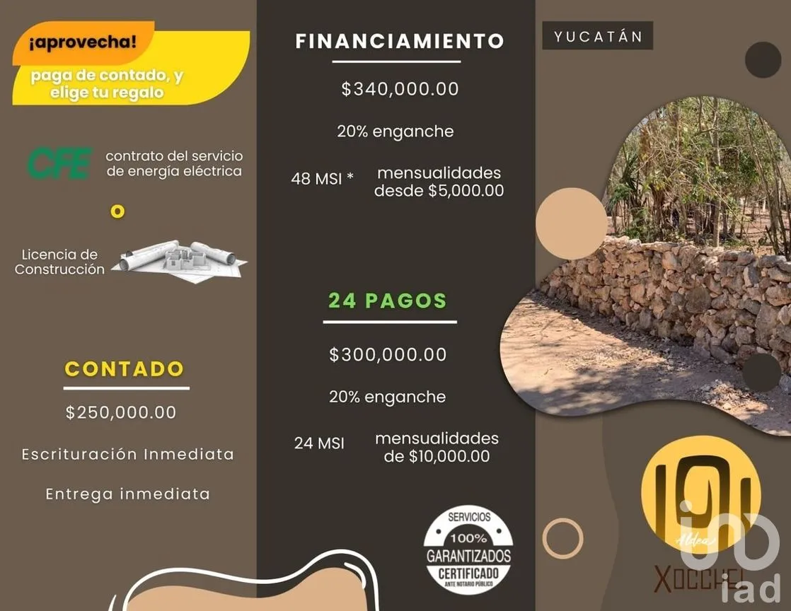 Terreno en Venta en Xocchel, Xocchel, Yucatán | NEX-270852 | iad México | Foto 2 de 16