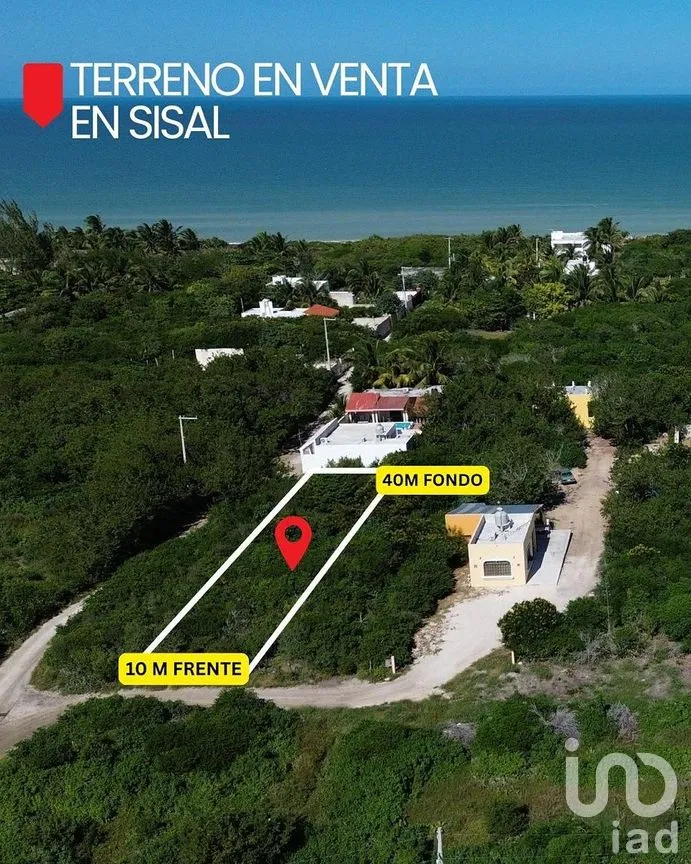 Terreno en Venta en Sisal, Hunucmá, Yucatán | NEX-291421 | iad México | Foto 1 de 2