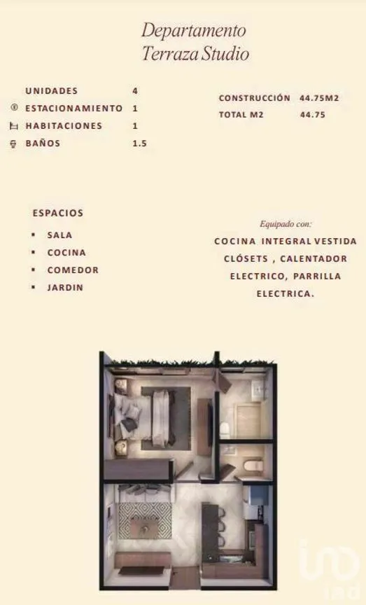 Departamento en Venta en Temozon Norte, Mérida, Yucatán | NEX-228586 | iad México | Foto 9 de 13