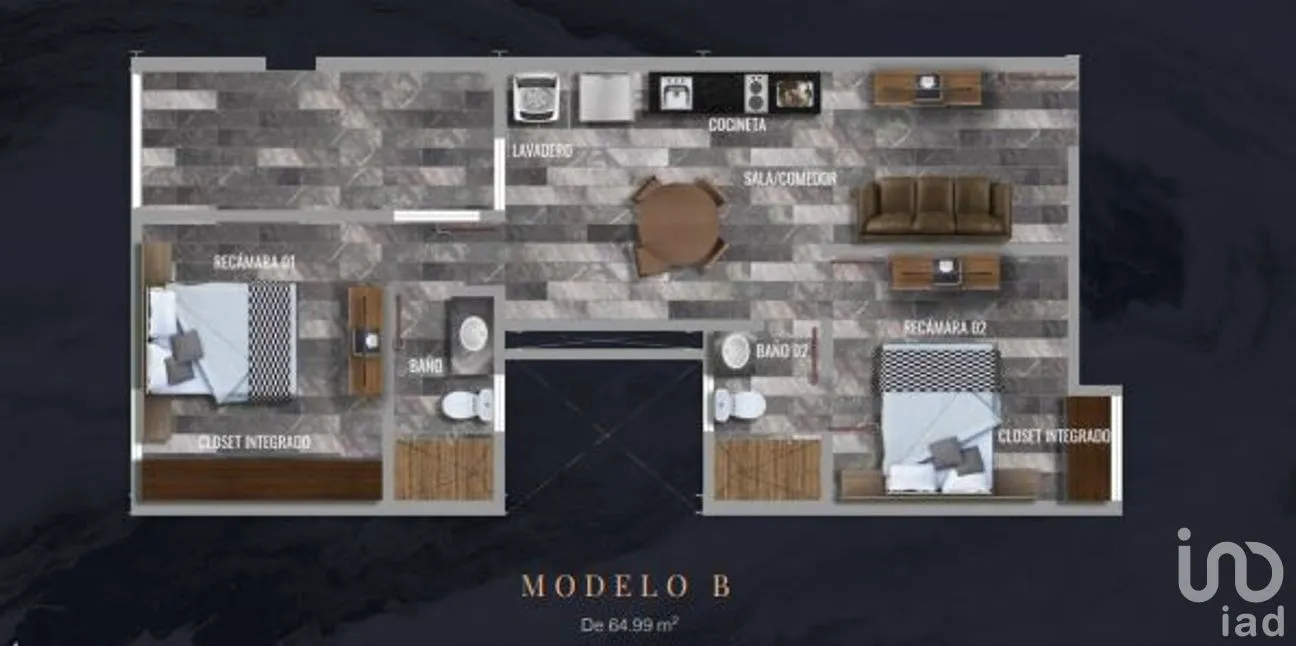 Departamento en Venta en Santa Gertrudis Copo, Mérida, Yucatán | NEX-228626 | iad México | Foto 12 de 15