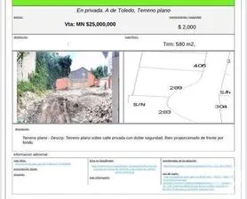 NEX-268579 - Terreno en Venta en Lomas de Reforma, CP 11930, Ciudad de México.
