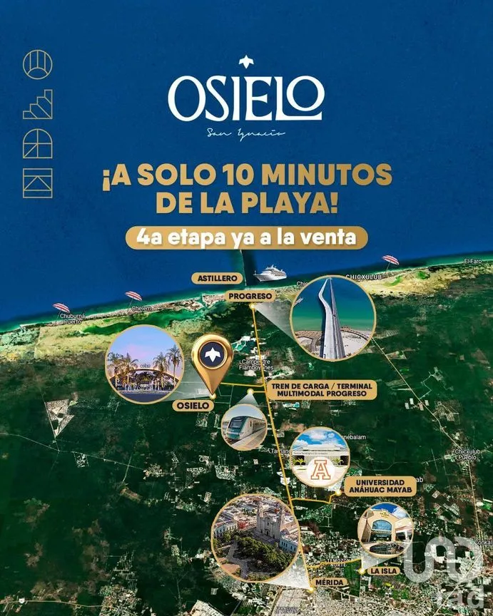 Terreno en Venta en San Ignacio, Progreso, Yucatán | NEX-271571 | iad México | Foto 1 de 16