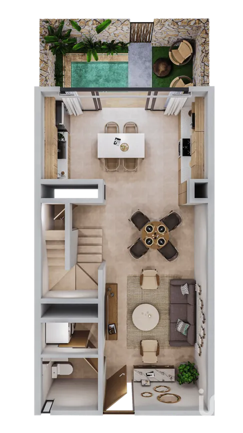 Departamento en Venta en Chelem, Progreso, Yucatán | NEX-276497 | iad México | Foto 10 de 11