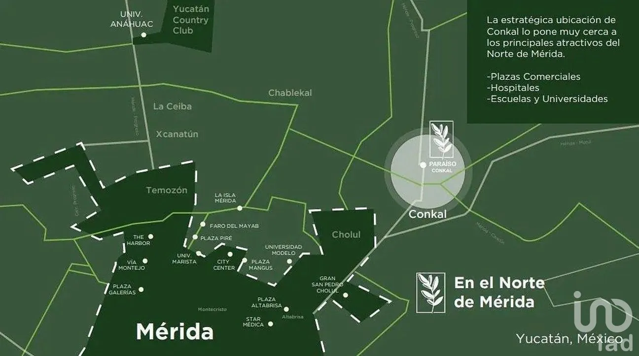 Terreno en Venta en Conkal, Conkal, Yucatán | NEX-294572 | iad México | Foto 3 de 6